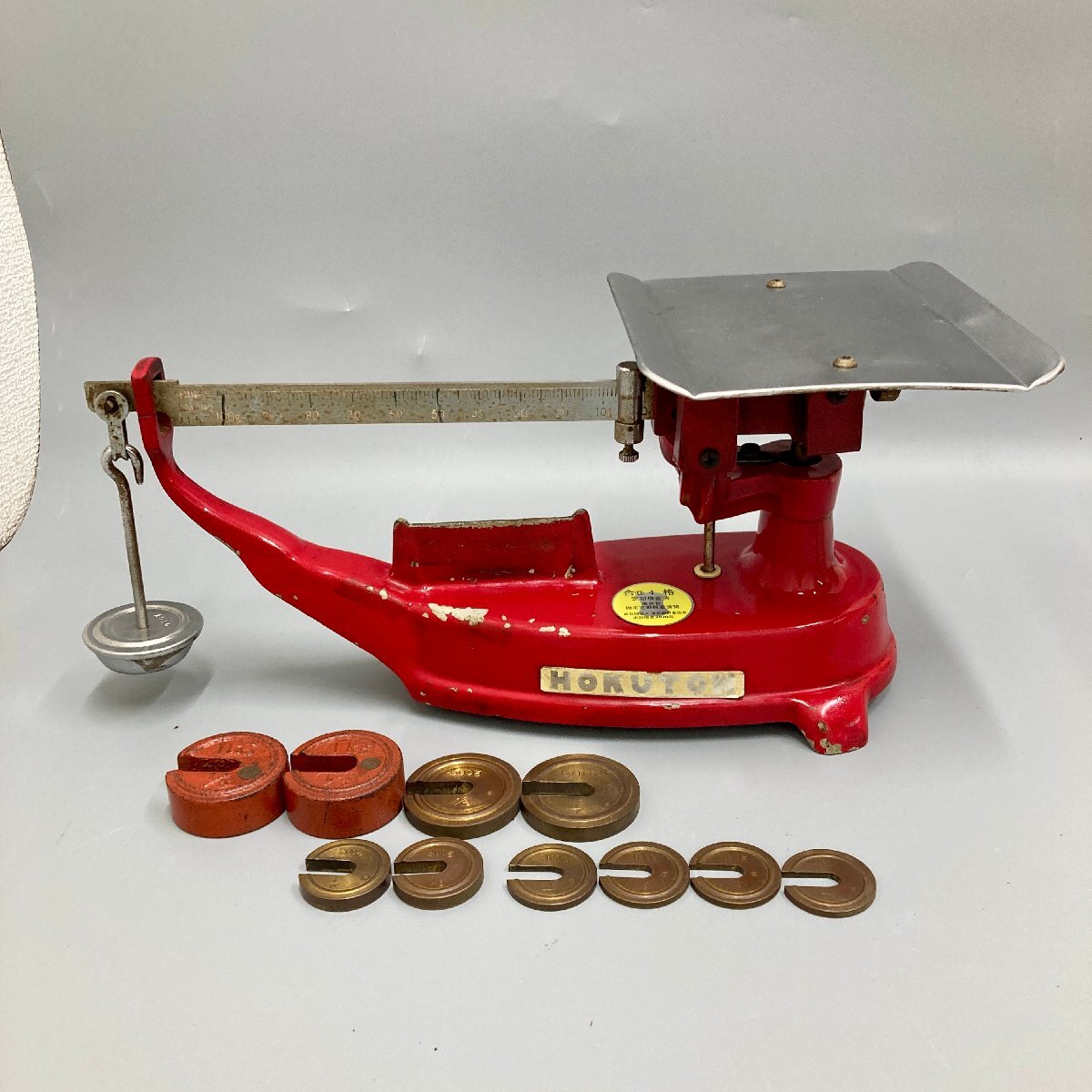 Yahoo!オークション - [11] HOKUTOW 上皿竿秤 スケール 天秤はかり お