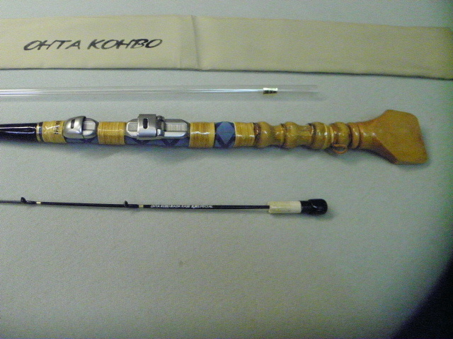 Yahoo!オークション - No-068） 手作り(布袋竹）筏竿(全長137cm) 【