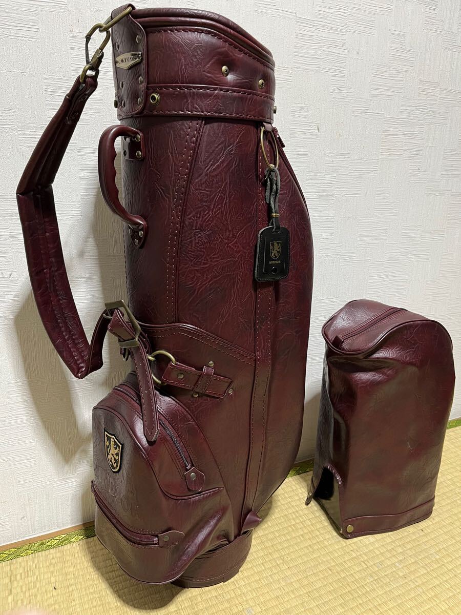 激レア 超美品 日本製 DUNLOP WINDSORダンロップキャディーバッグ 8 5
