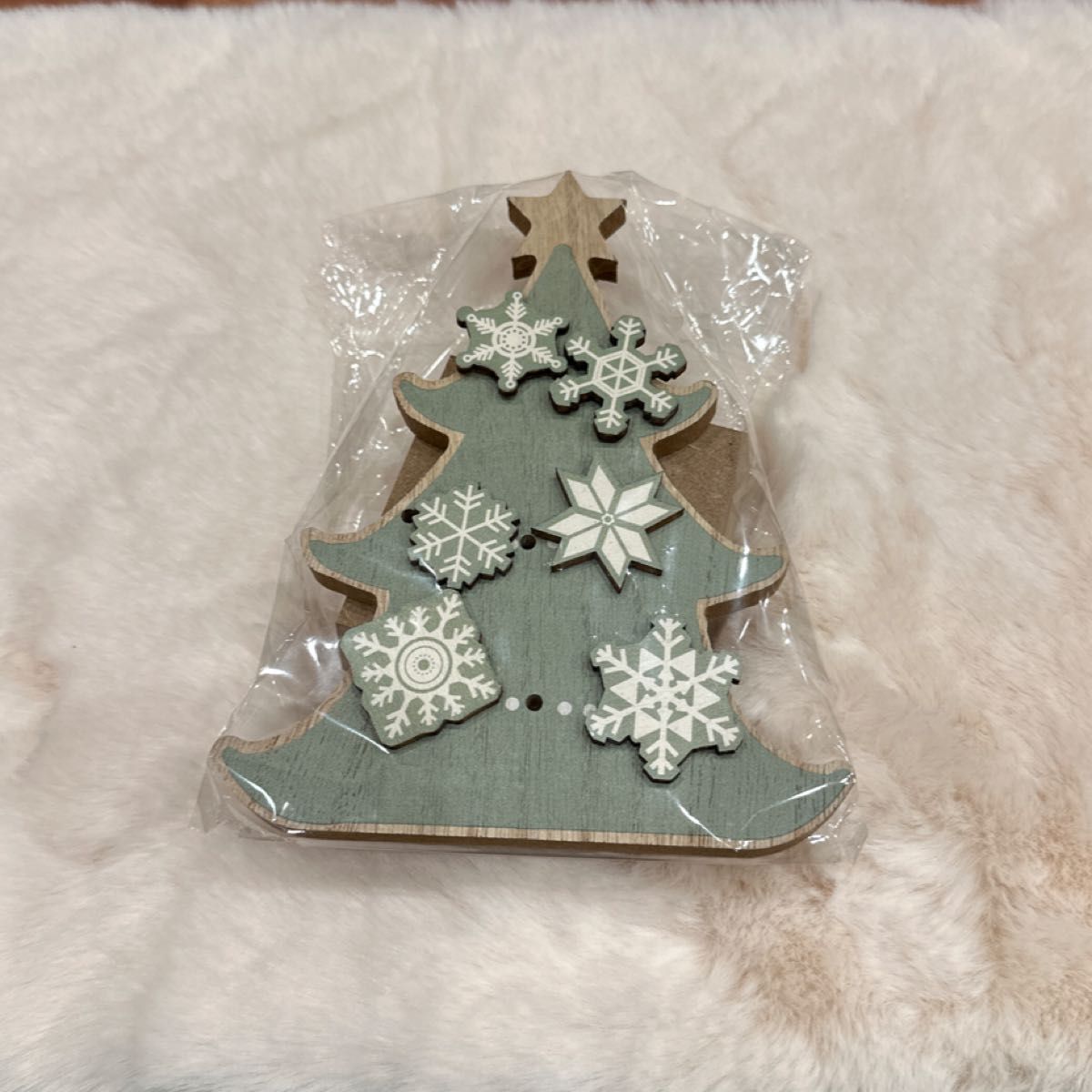 最終値下げ 木製 インテリア クリスマスツリー 雪 ナチュラルキッチン