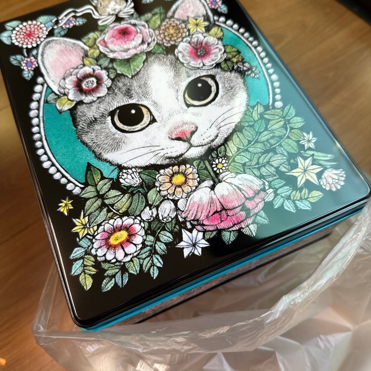 未使用 ヒグチユウコ ホルベイン 2024 角缶 おひめさまBOちゃん 猫 お