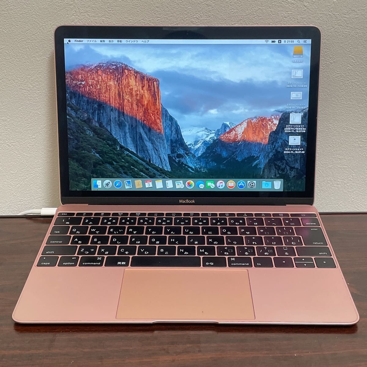 ジャンク Apple MacBook 12インチ 2016 8GB Intel core m3 ローズ