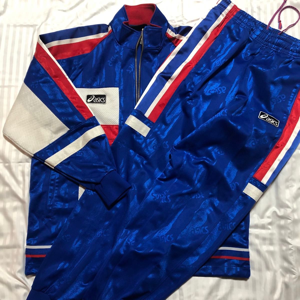 美品】asics ジャージ上下 トラックジャケット セットアップ レトロ