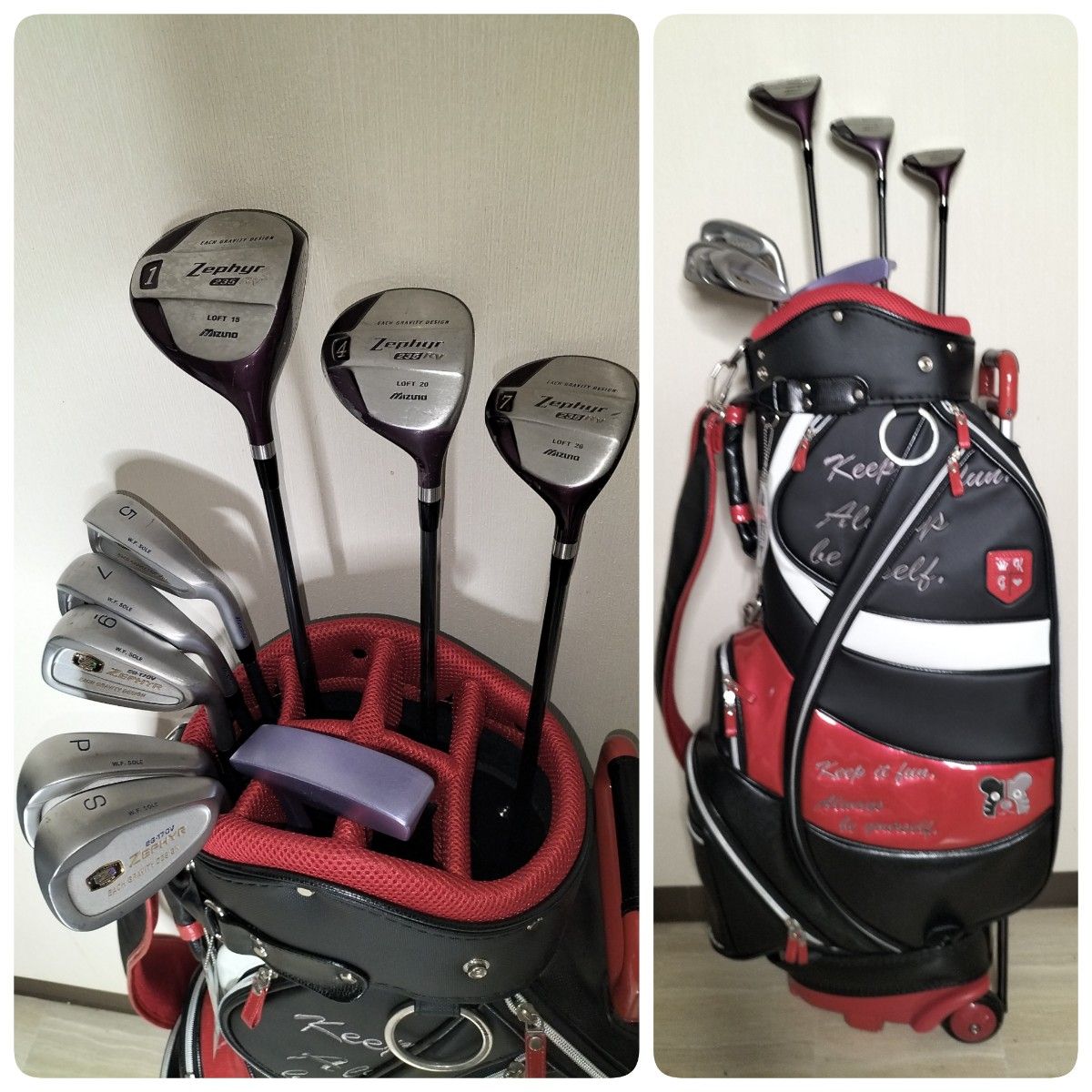 初心者】 ミズノMizuno ZEPHYR レディースゴルフクラブセット キャディ