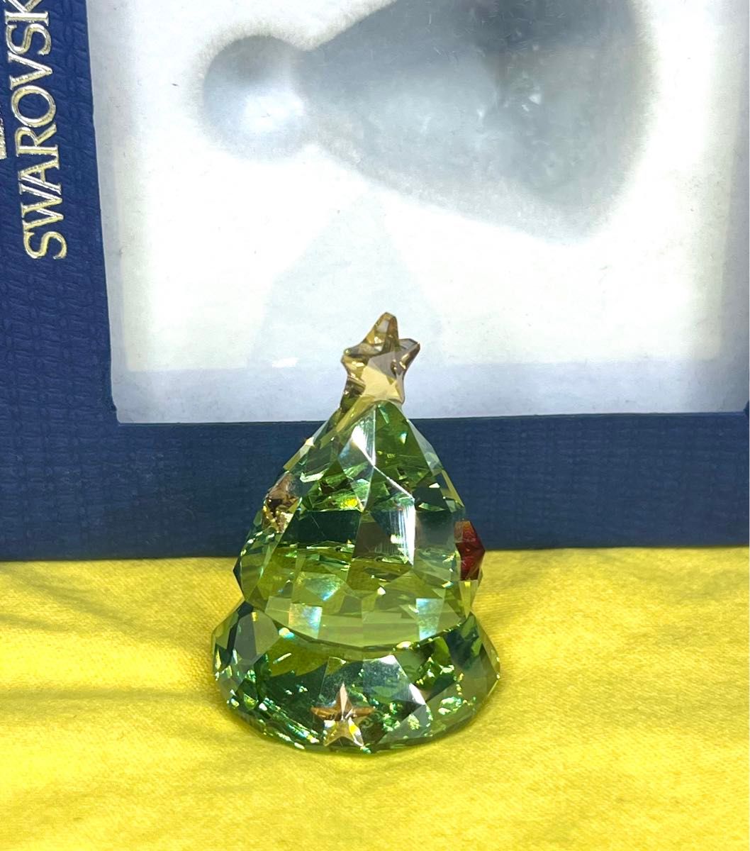 廃盤希少品 SWAROVSKI スワロフスキー ロッキング クリスマスツリー 緑