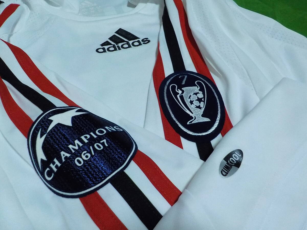 adidas ACミラン 2007/2008 マルディーニ CL アウェイ半袖ユニフォーム