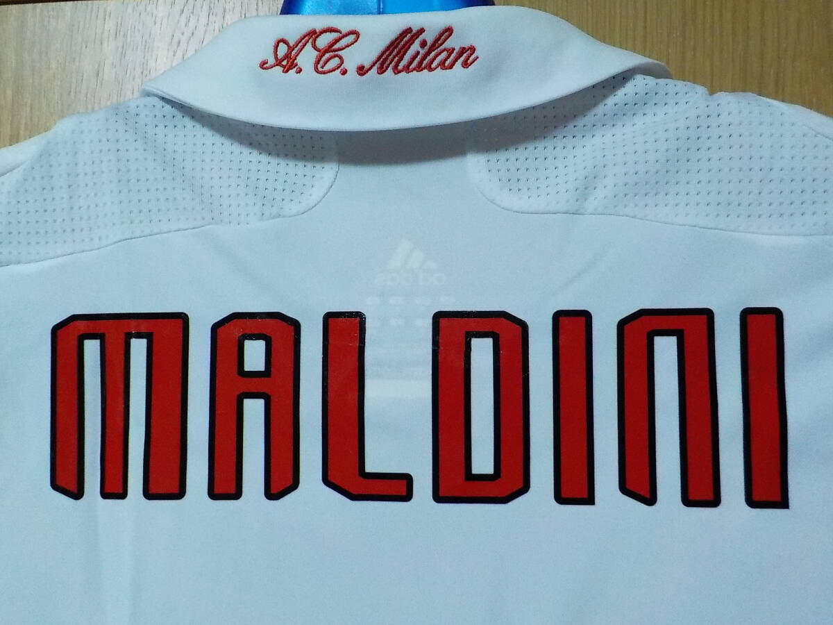 adidas ACミラン 2007/2008 マルディーニ CL アウェイ半袖ユニフォーム