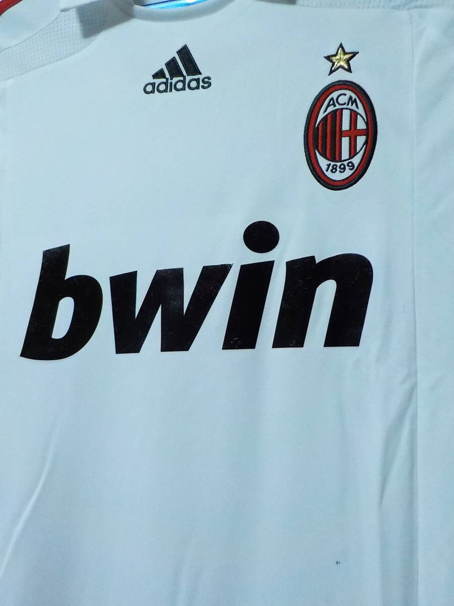 adidas ACミラン 2007/2008 マルディーニ CL アウェイ半袖ユニフォーム