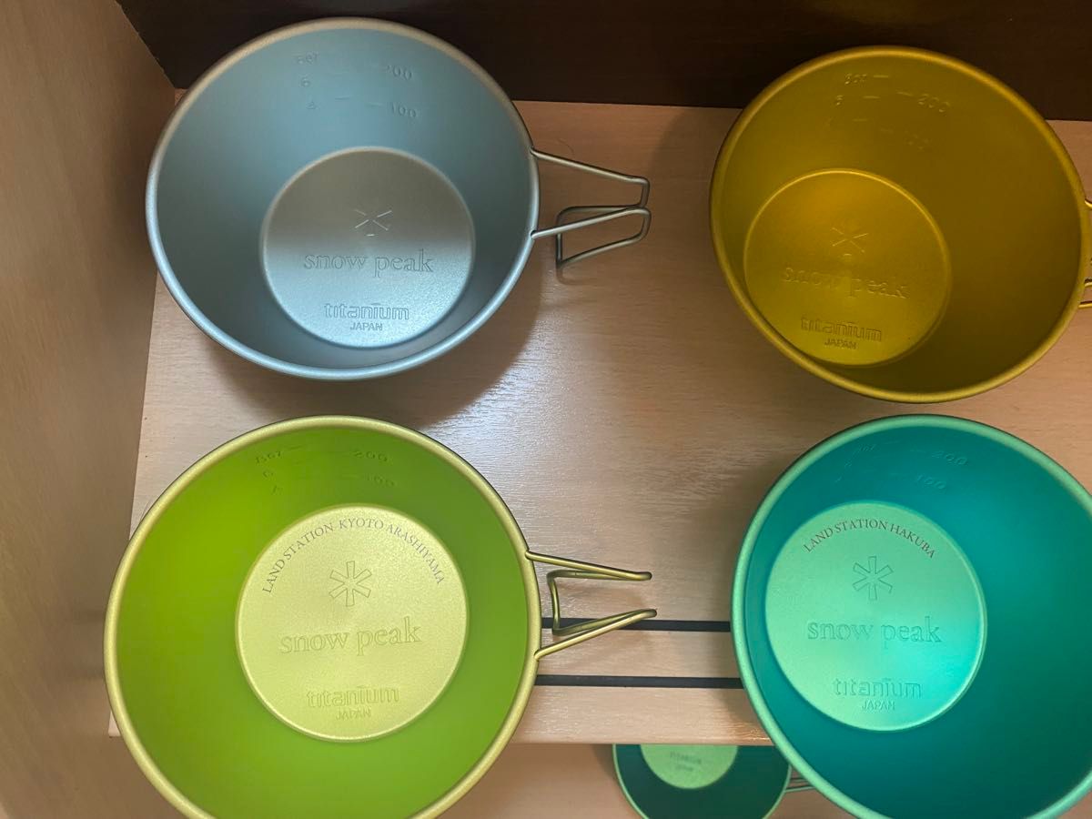 スノーピーク カラーシェラカップ ランドステーション白馬 東京など