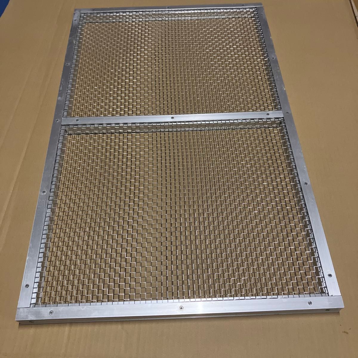 職人手作り 農水産物加工用 干し網 5枚 枠 アルミ製 網 ステンレス製