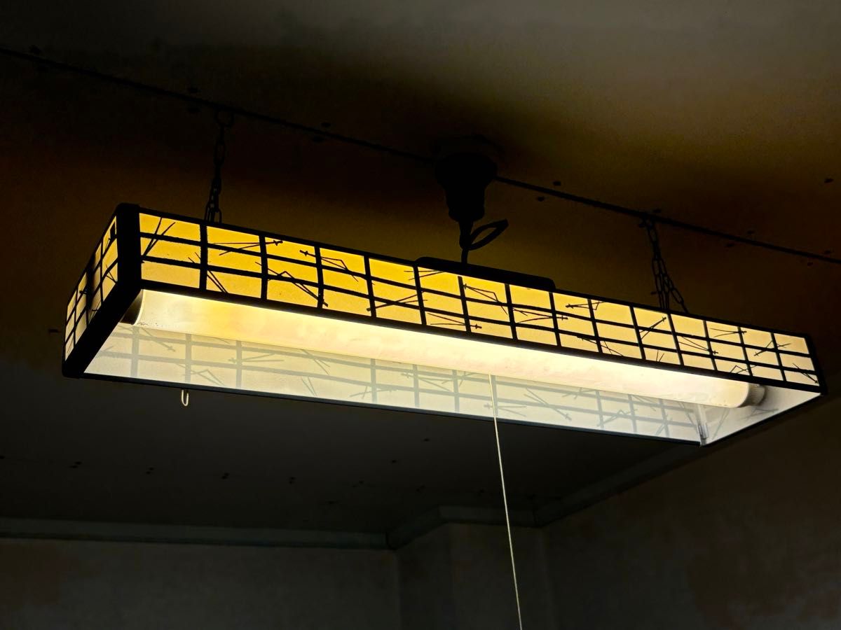 昭和レトロナショナルの電気傘照明蛍光灯器具松下電器｜Yahoo!フリマ