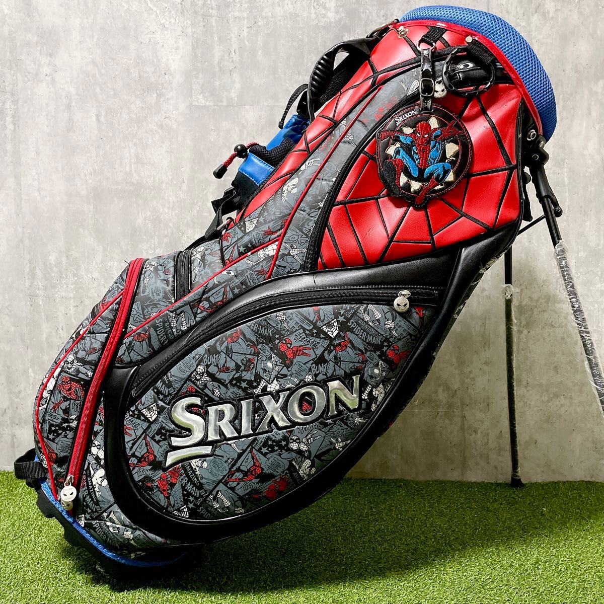 激レア SRIXON MARVEL スパイダーマン コラボ キャディバッグ スタンド