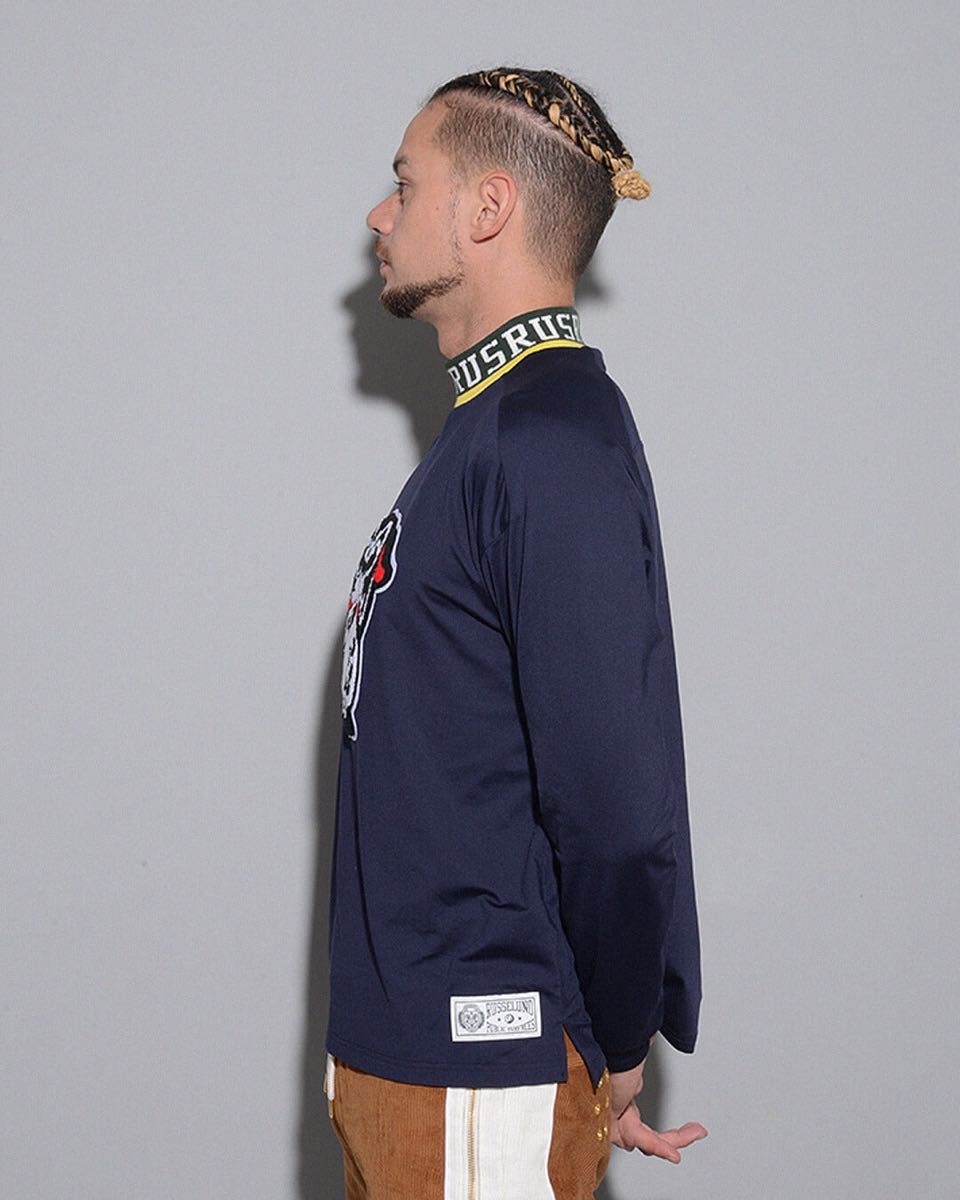 size7】秋冬 ラッセルノ Russeluno GOLF モックネックシャツ ゴルフ