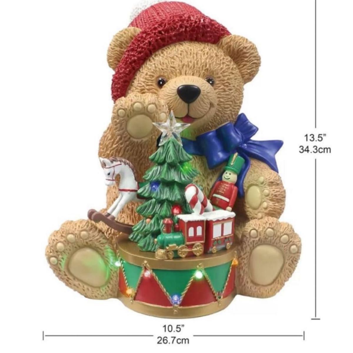 コストコ クリスマス クマの置物 LEDライト付き テディベア 置物