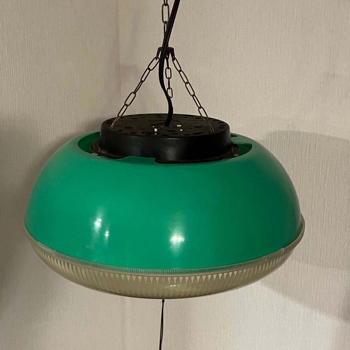 昭和レトロ 吊り下げ 電灯 照明 ペンダントライト 蛍光灯 日立製作所