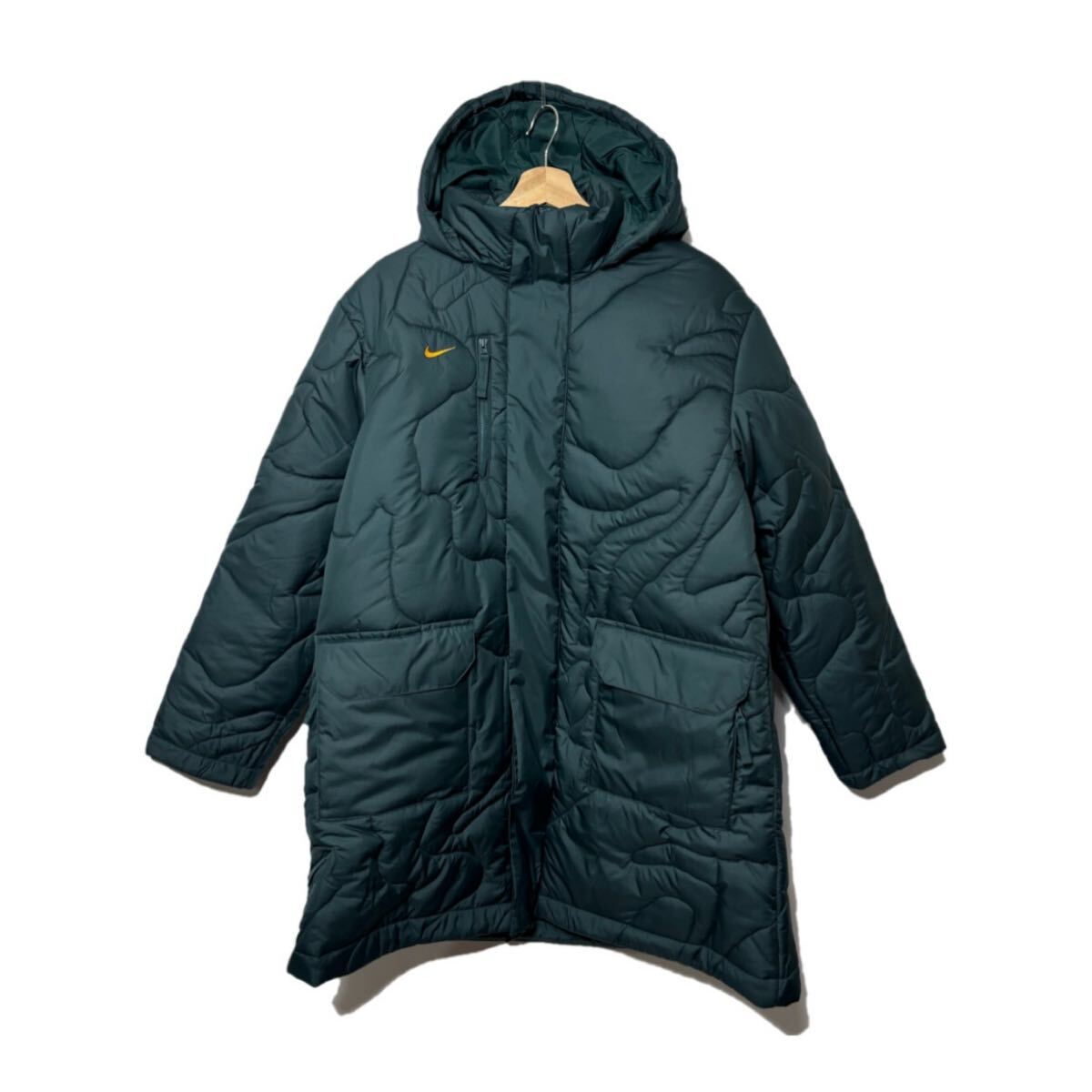 ナイキ Therma-FIT レペル サイドライン ジャケット グリーン L fb6337