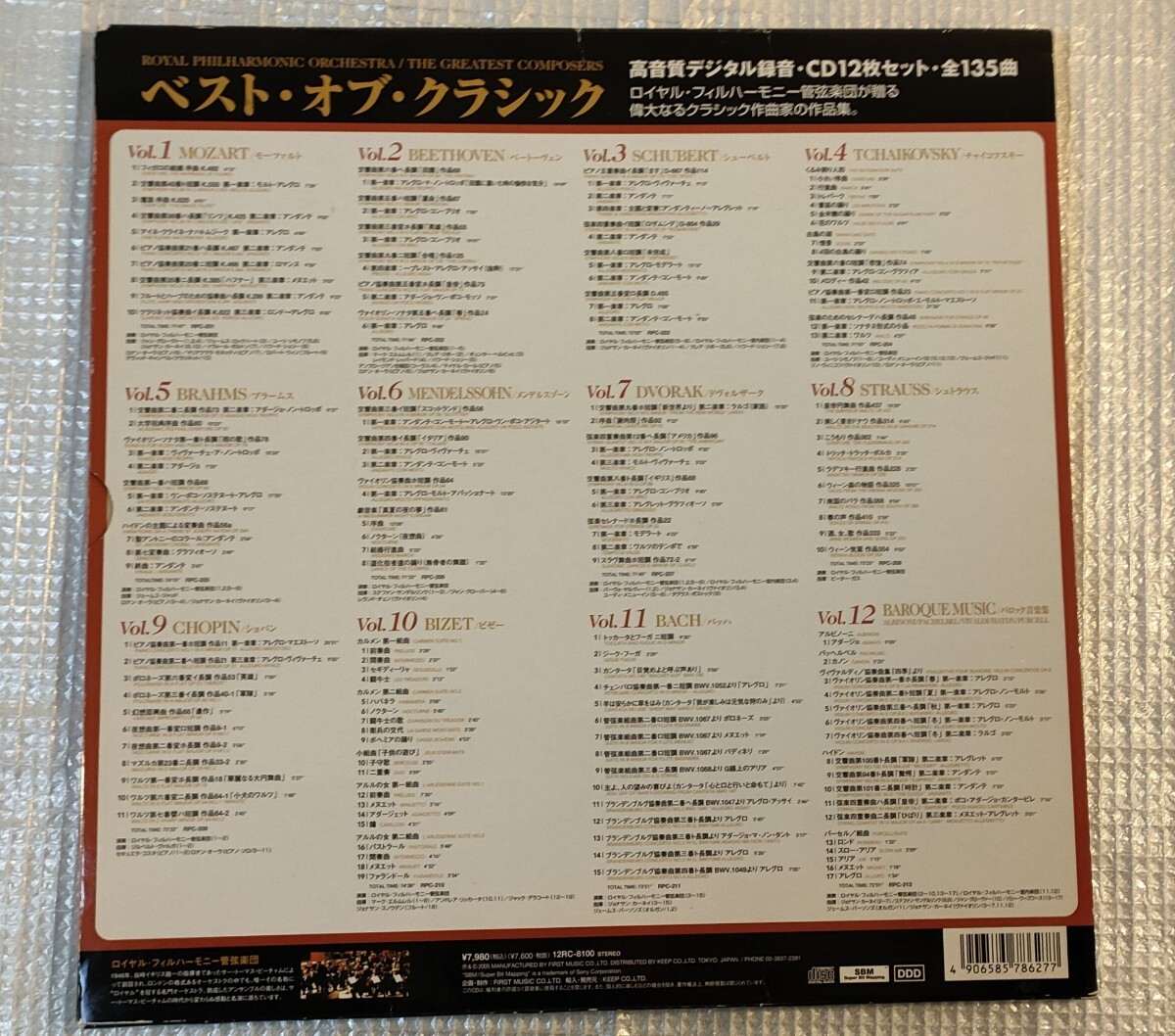 ロイヤルフィルハーモニー管弦楽団「ベスト・オブ・クラシック」12枚CD