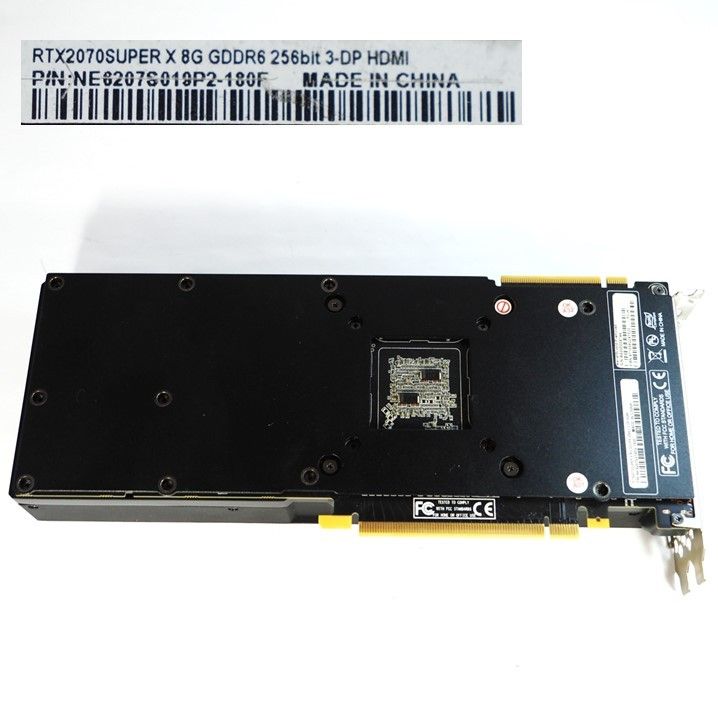 グラボ】RTX2070super 8GB PALIT 補助電源 6+8pin 軸ブレ ジャンク
