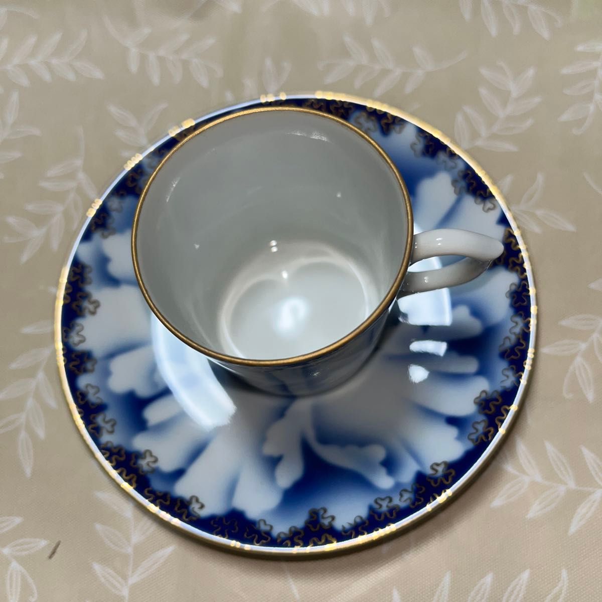 深川製磁 牡丹金ミル デミタス カップ&ソーサー 花柄 金彩｜Yahoo