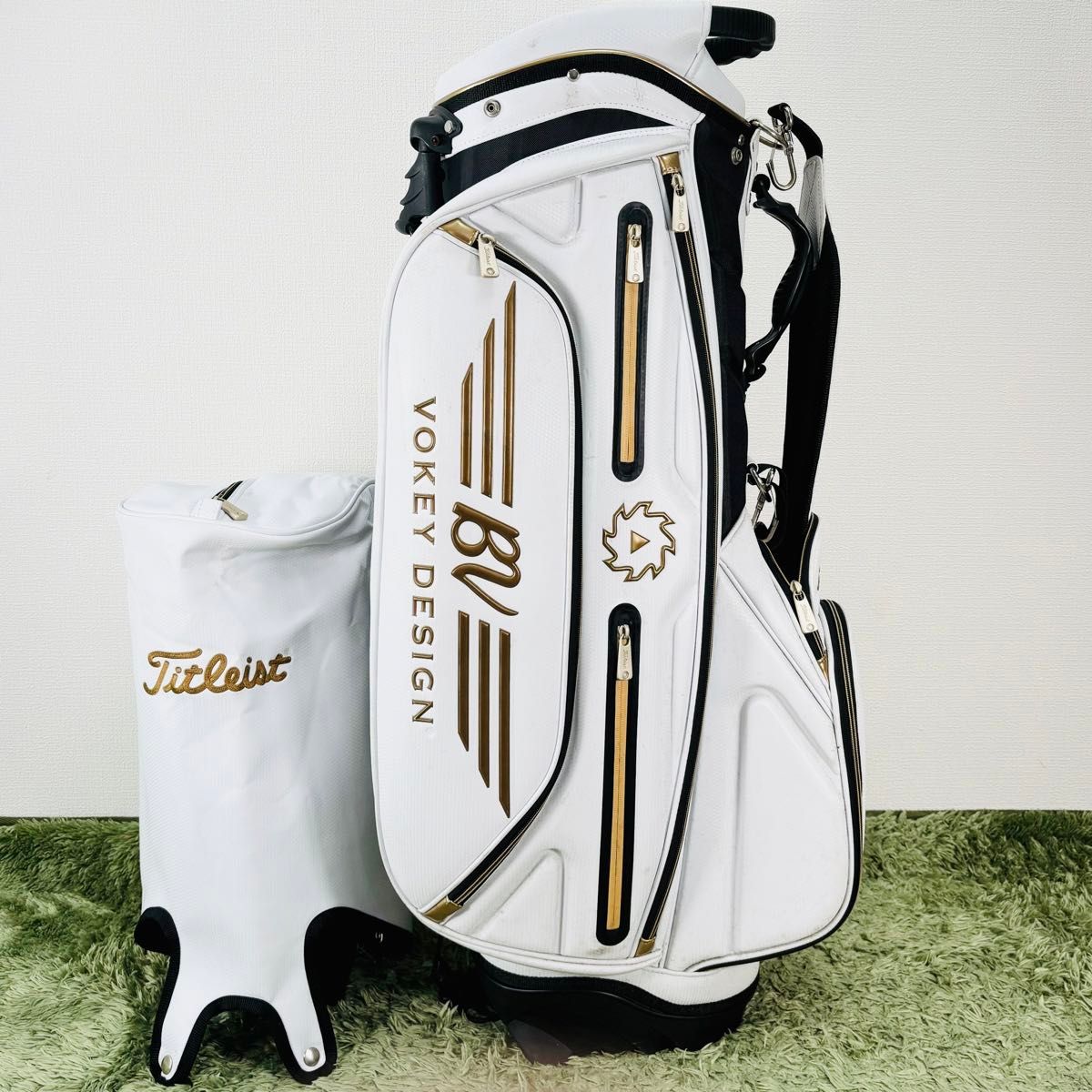 タイトリスト ボーケイデザイン キャディバッグ スタンド式 6分割 軽量