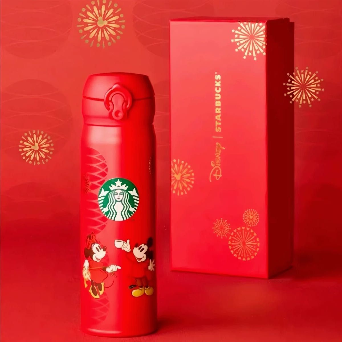 海外限定 スターバックス ディズニー 中国春節 ミッキーマウス コラボ