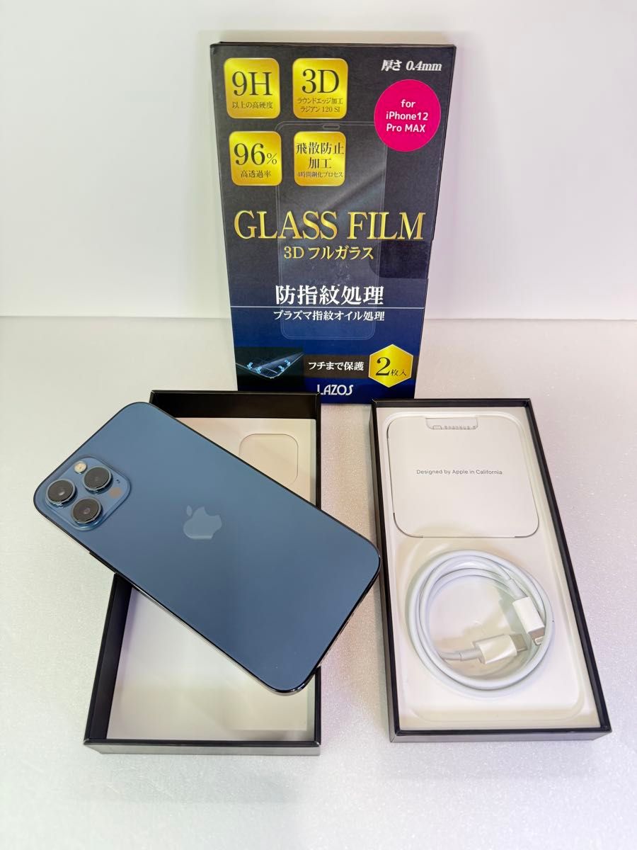 電池新品 美品 iPhone12 ProMax 512GB BT最大容量100% エラー表示なし