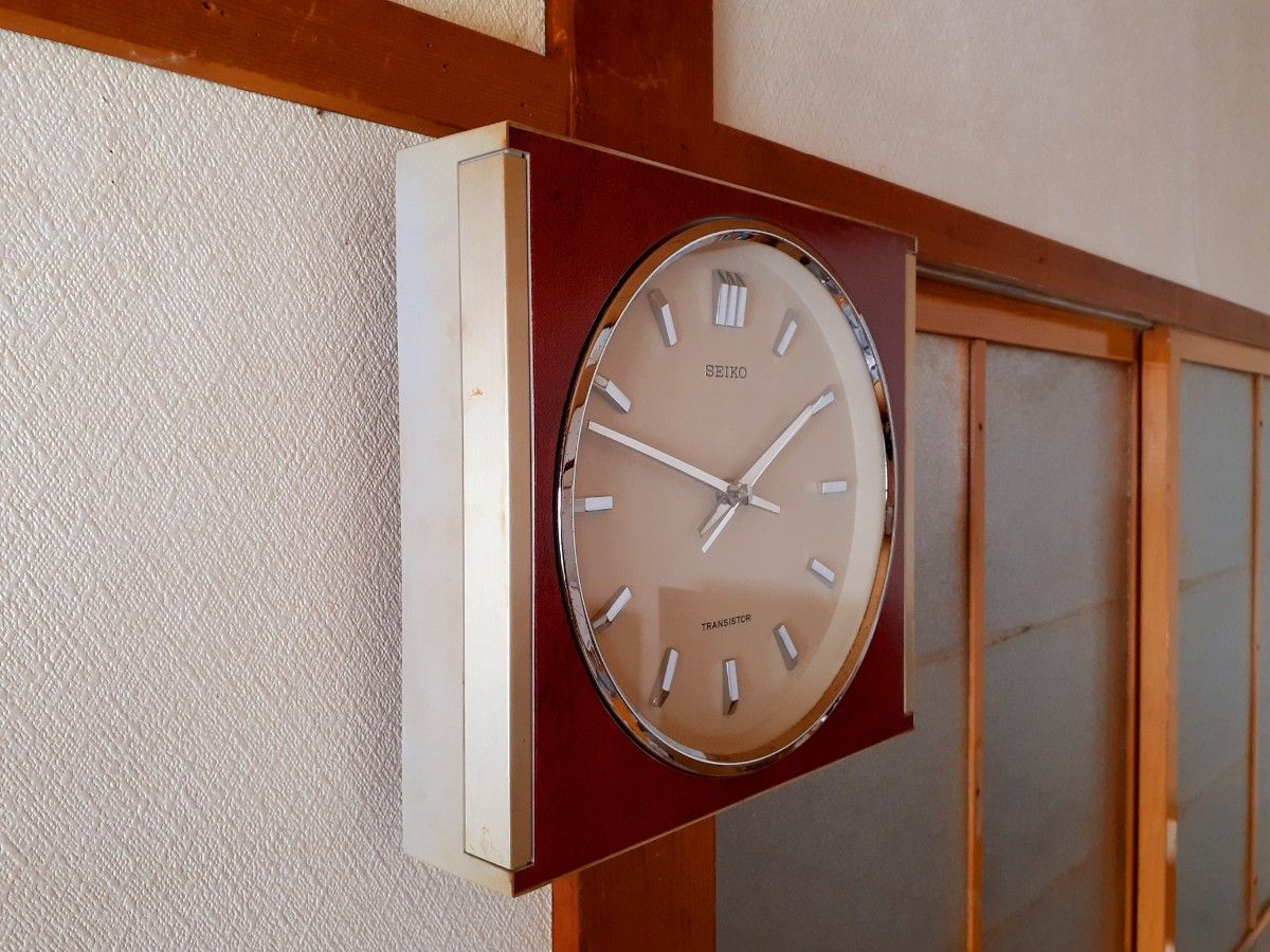70's SEIKO トランジスタ 掛け時計 ミッドセンチュリー ビンテージ