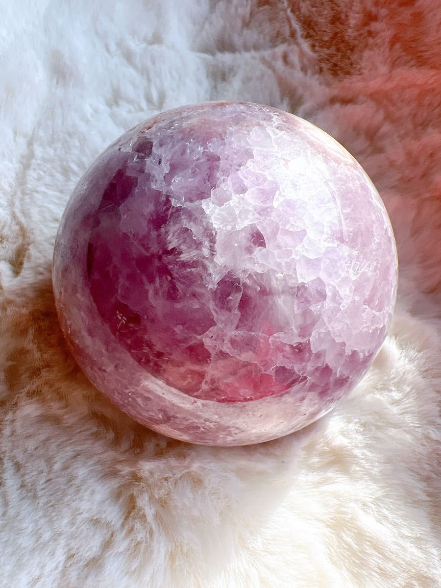 ピンクアメジスト スフィア 天然石 6 6センチ｜Yahoo!フリマ（旧PayPay