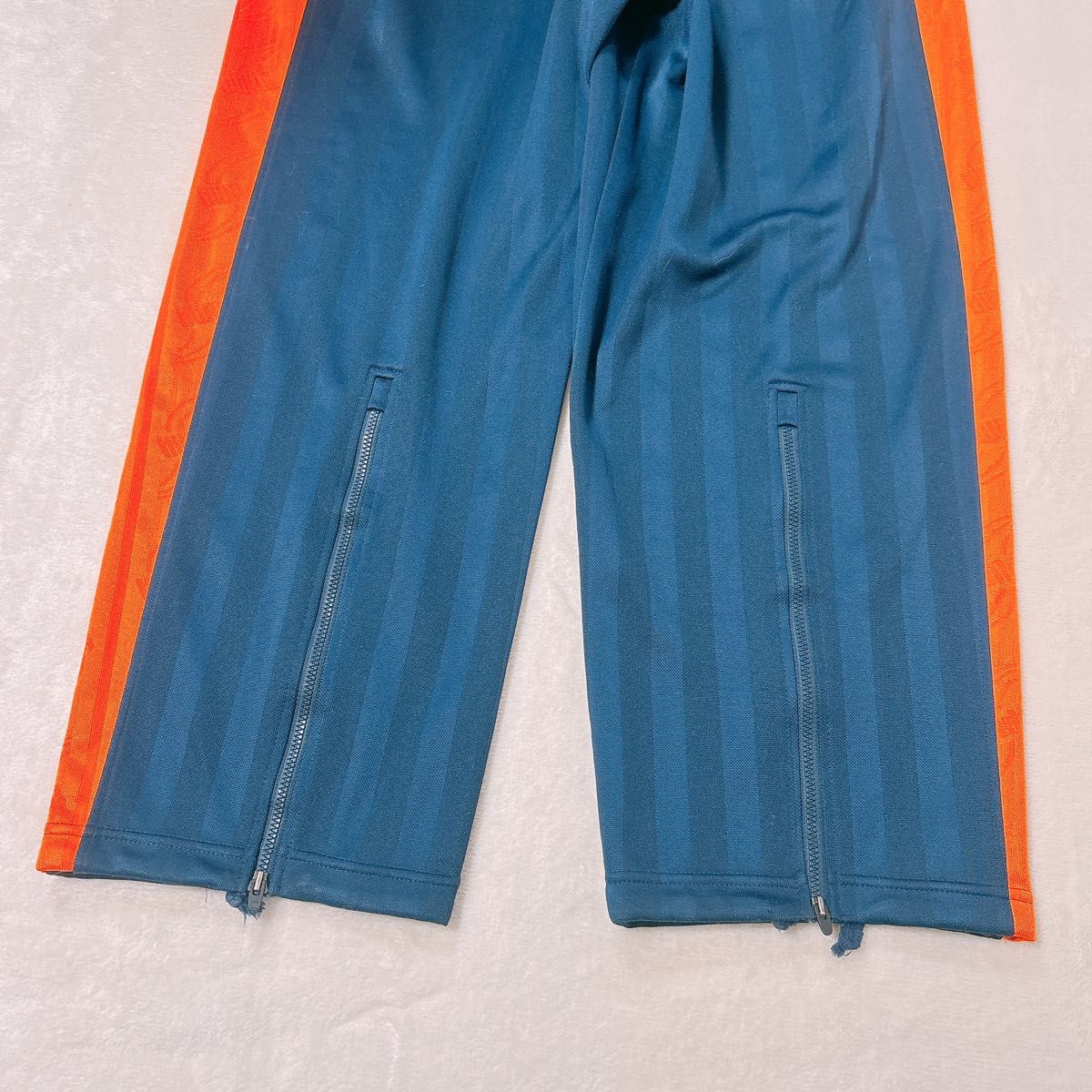 PUMA】ジャージ 上下 スポーツウェア ネイビー×オレンジ メンズ M