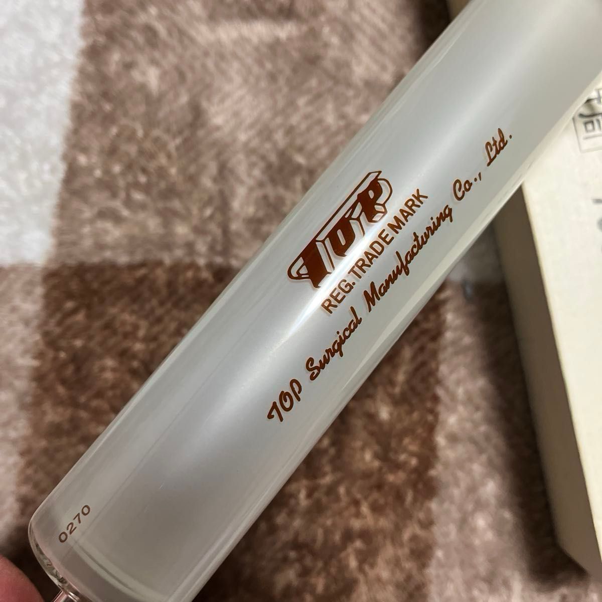 アンティーク 昭和レトロ ガラス製 シリンジ 硝子注射筒 トップ 浣腸器