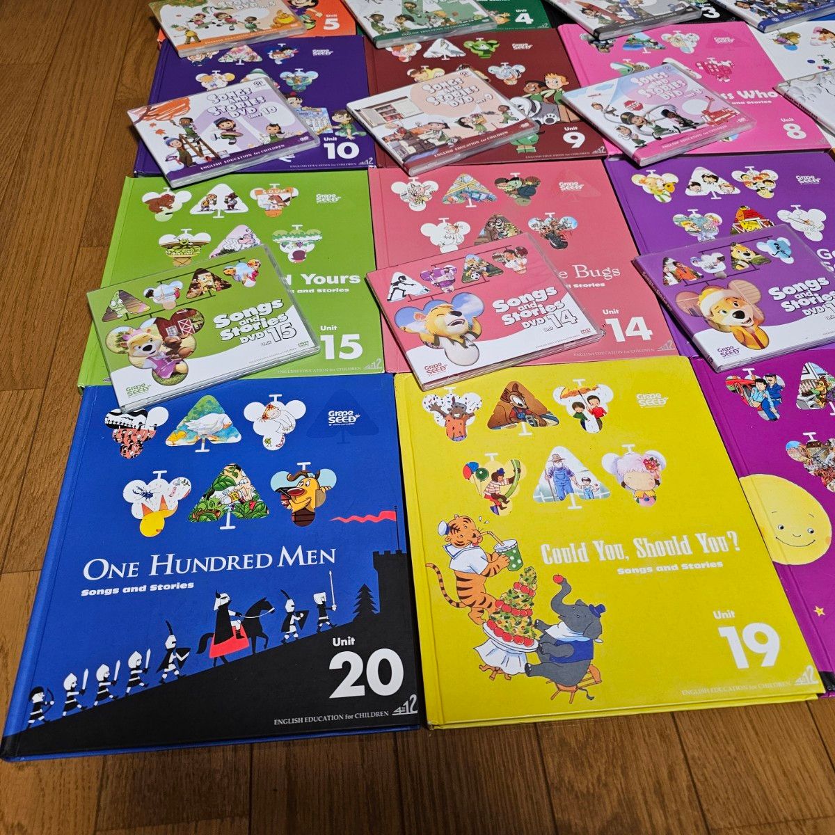 Grape SEED グレープシード 英語教材 ユニット1~20 CD・DVD付き 子ども