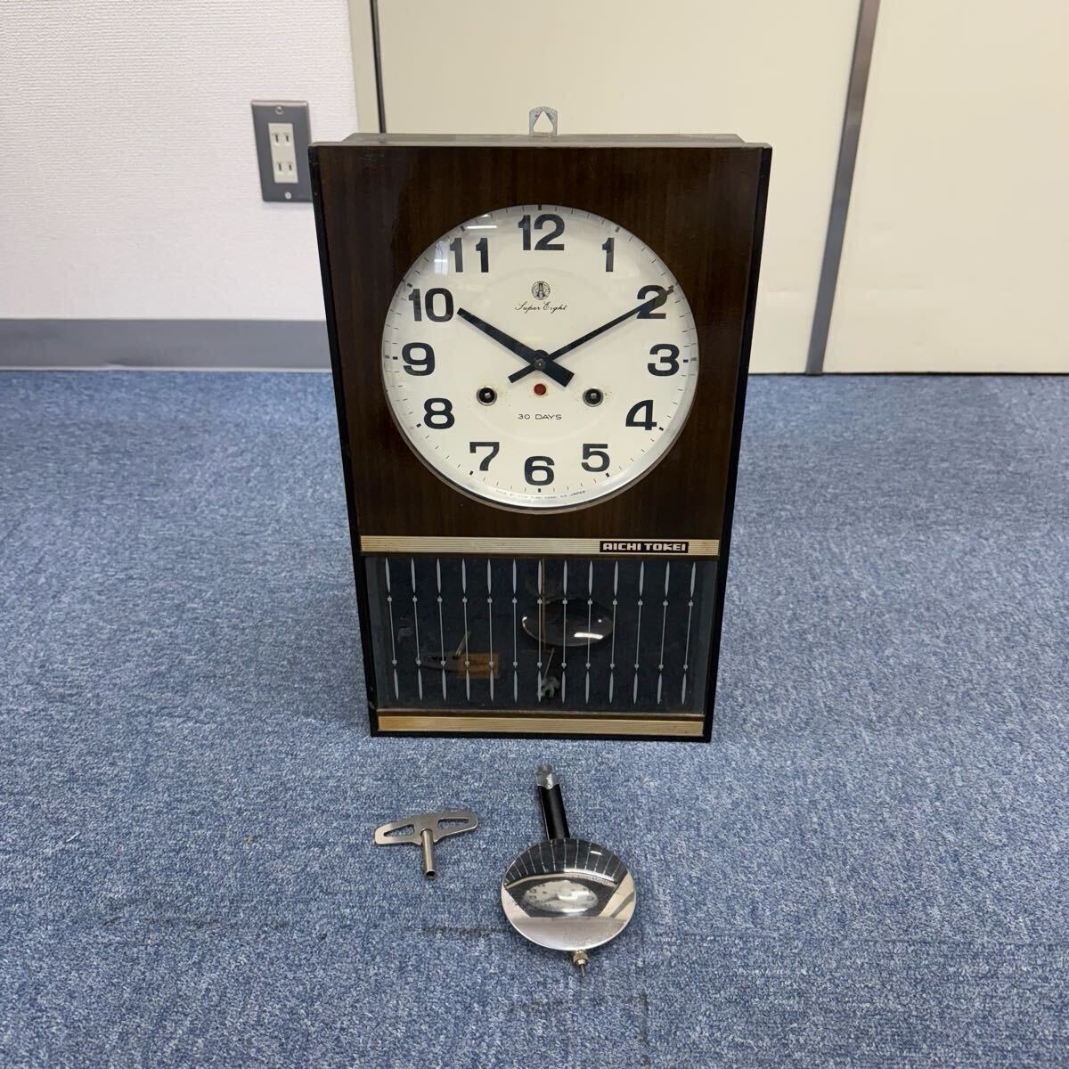 Yahoo!オークション - G2 愛知時計 柱時計 振り子時計 掛け時計 アイチ