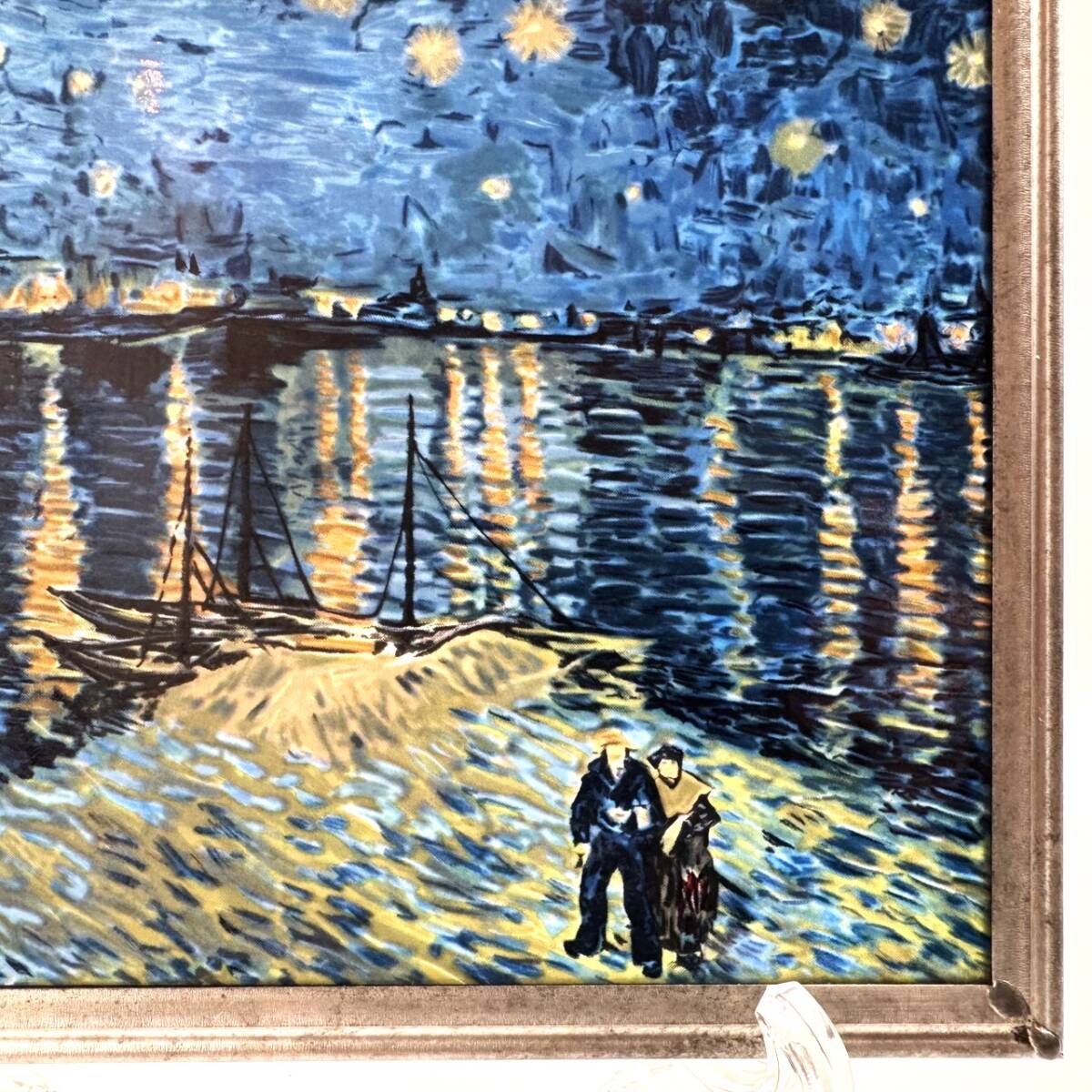 希少 フィンセント・ファン・ゴッホ ステンドグラス ローヌ川の星月夜