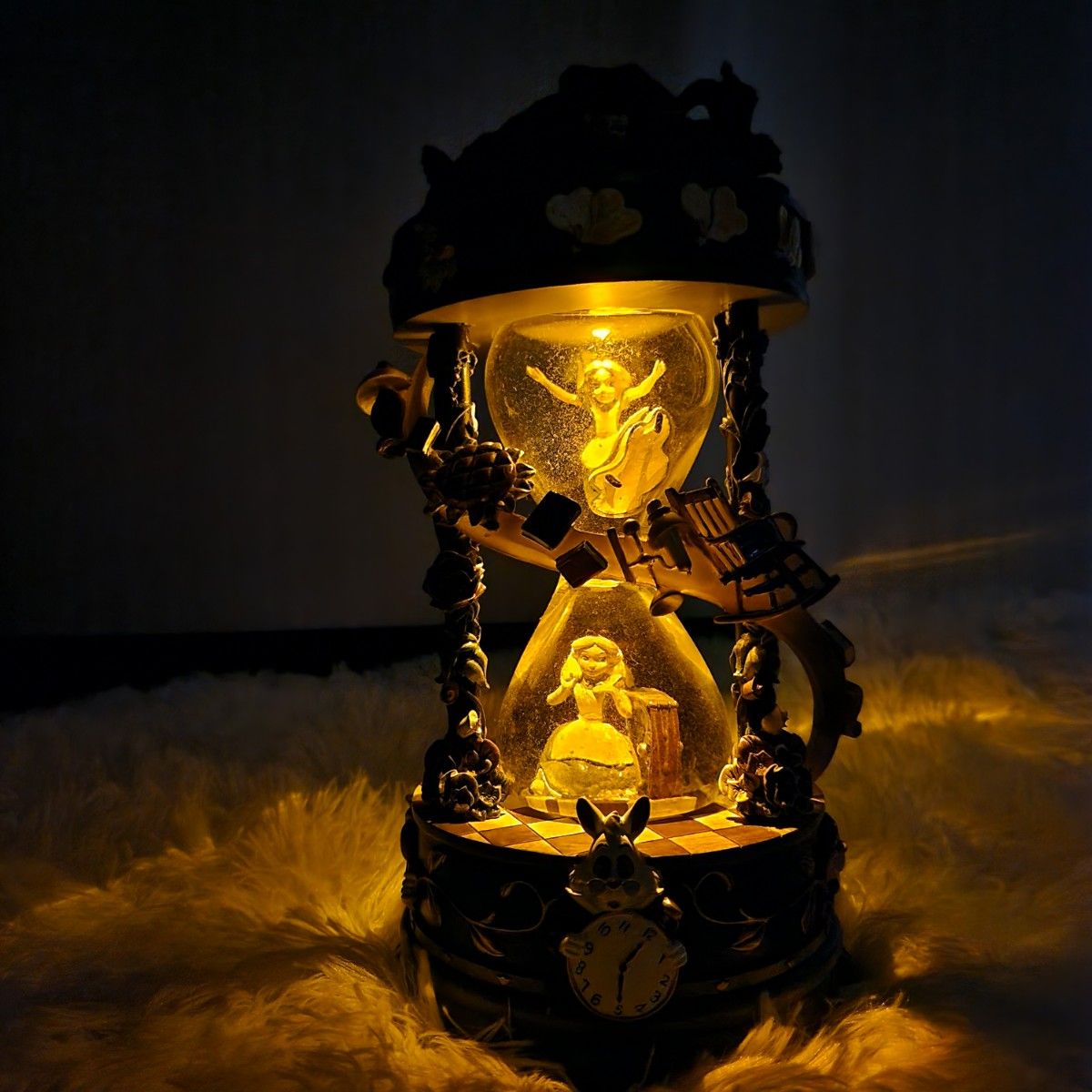 激レア】不思議の国のアリス スノードーム オルゴール ライト 25周年