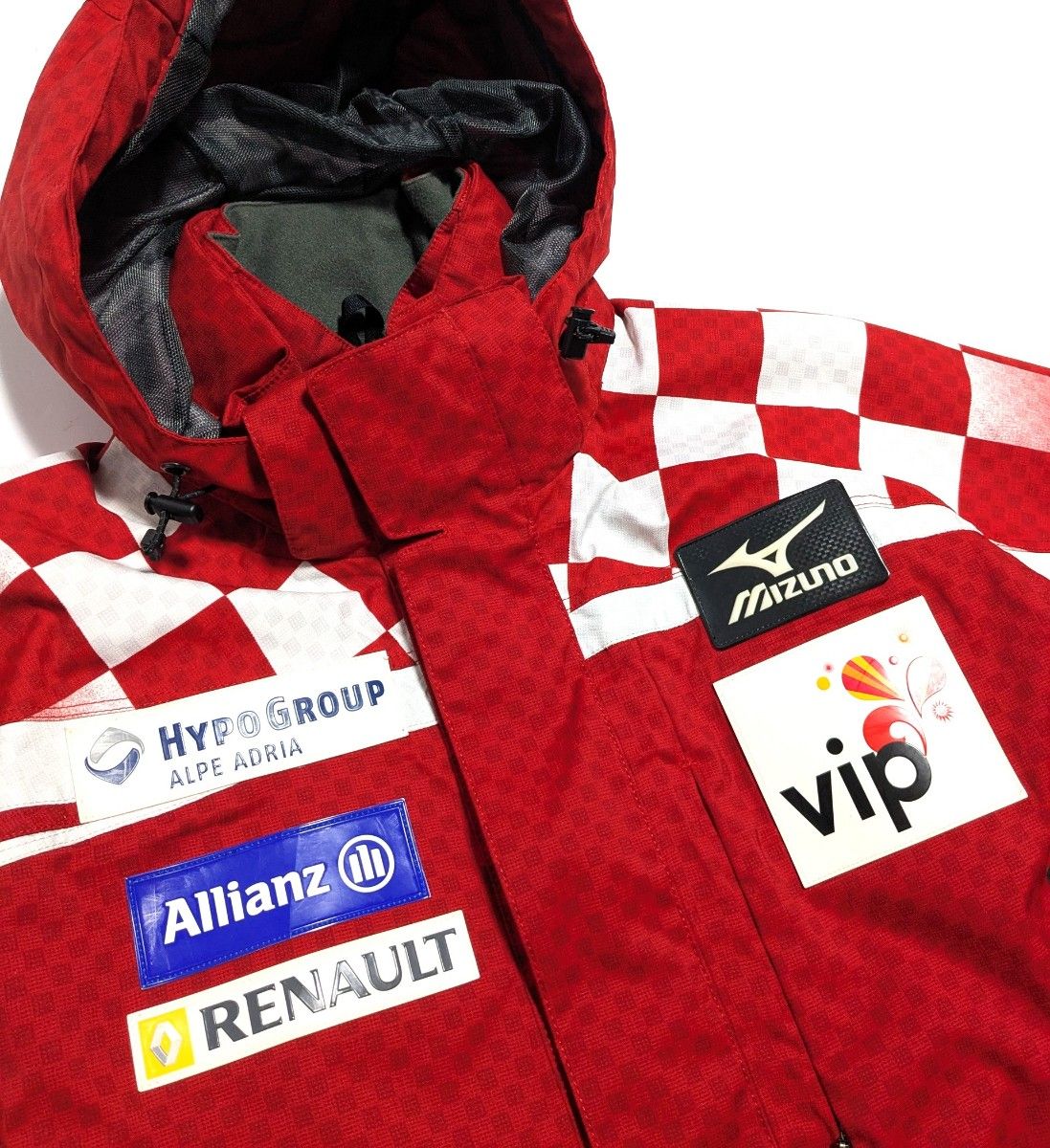 極美品 ミズノ クロアチア代表着用 スキーウェア 上下セット 中綿