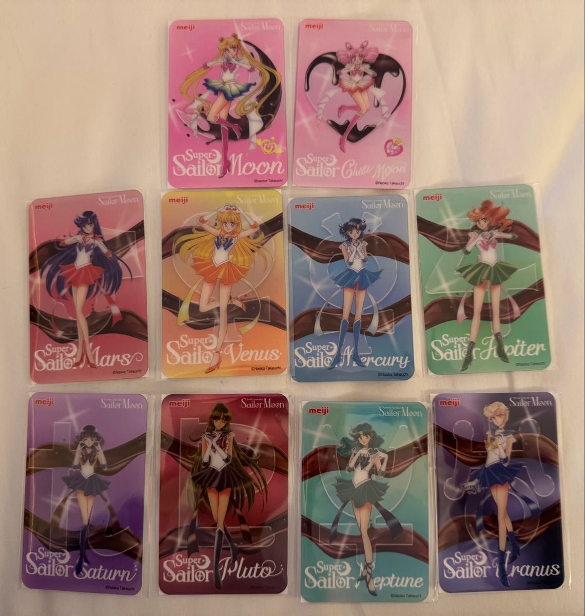 セーラームーン 明治 オリジナルカード コンプリート 10枚 チョコ