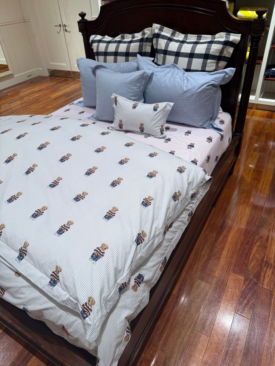 Ralph Lauren ラルフローレン ポロベア ベットカバー シーツ ダブル