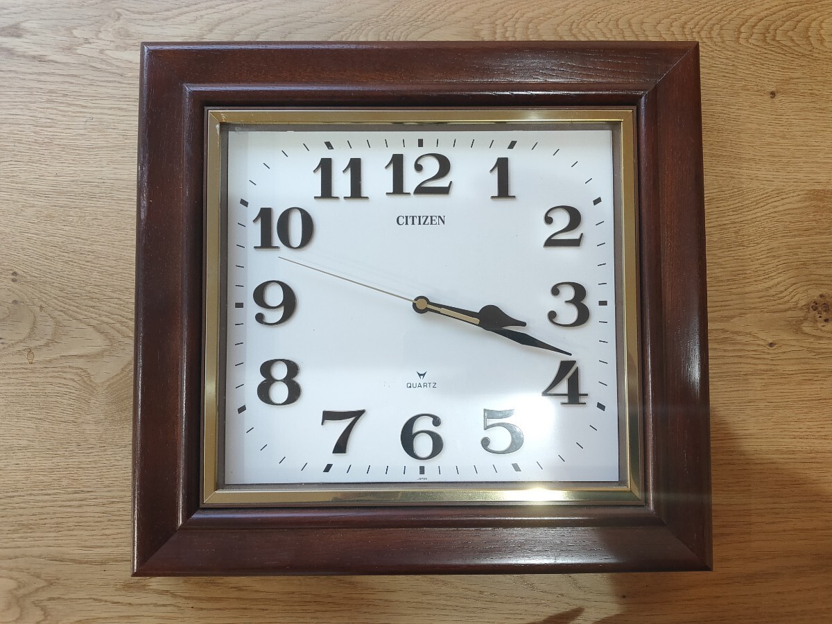 Yahoo!オークション - CITIZEN 木枠 掛け時計 昭和レトロ シチズン 壁