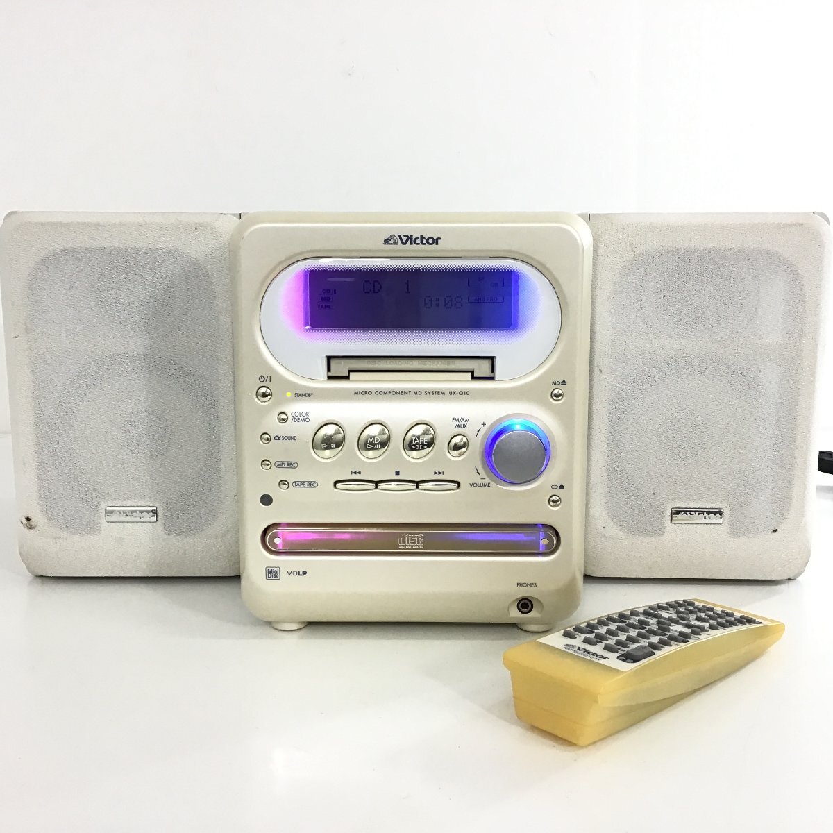 Yahoo!オークション - Victor ビクター ミニコンポ CD MD カセット FM