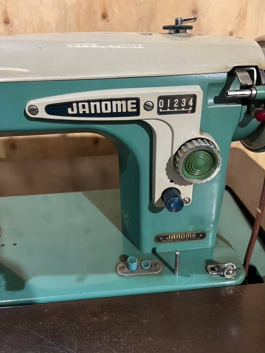 Yahoo!オークション - アンティーク JANOME ジャノメ 足踏みミシン 昭