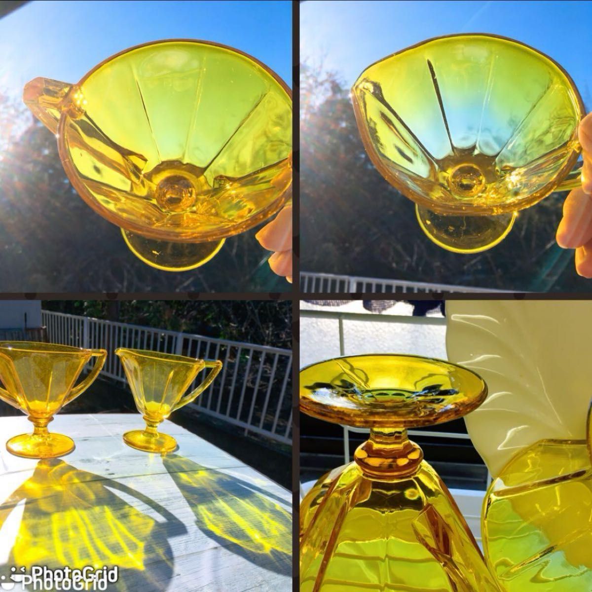 カナリアイエロー ウランガラス ディプレッション ガラス ウラン