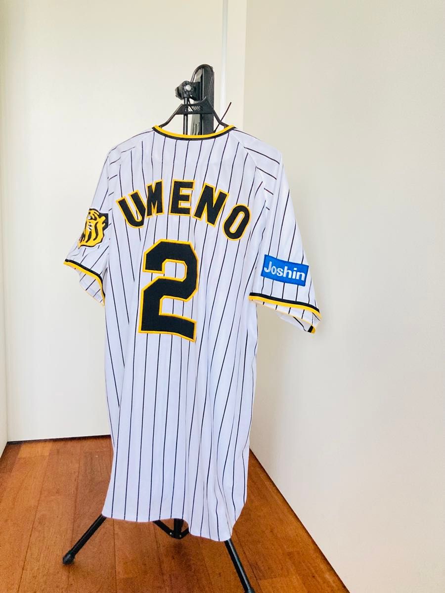 MIZUNO 阪神タイガース 梅野隆太郎 ユニフォーム 刺繍 メンズ O ミズノ