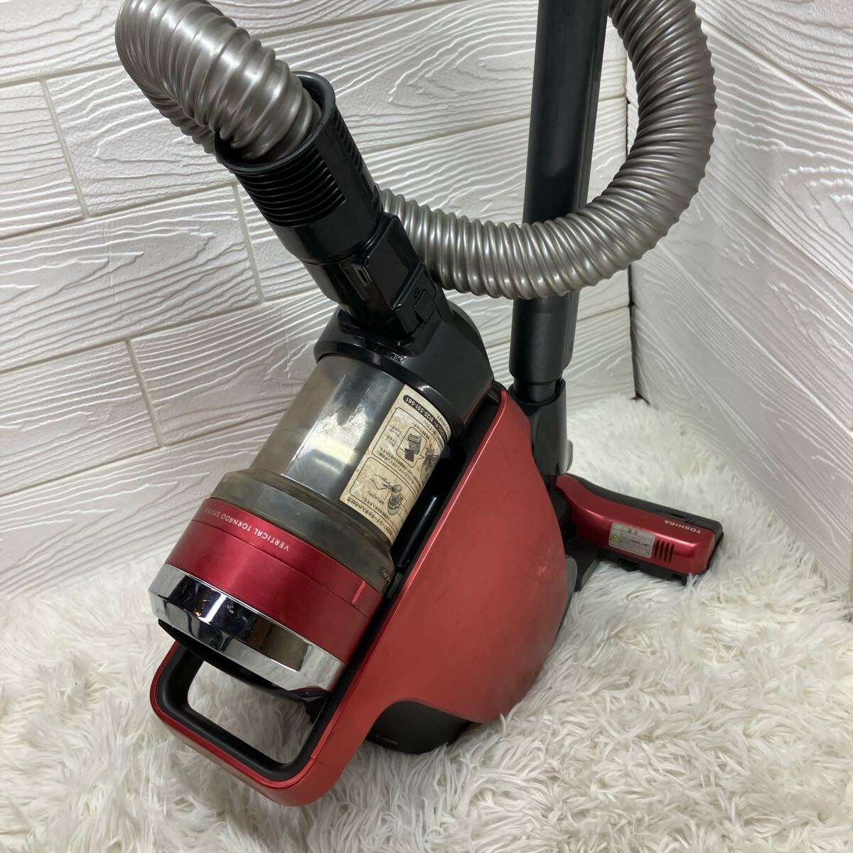 TOSHIBA 東芝 サイクロン掃除機 VC-JS4000（R）15年製 保証付 清掃済み