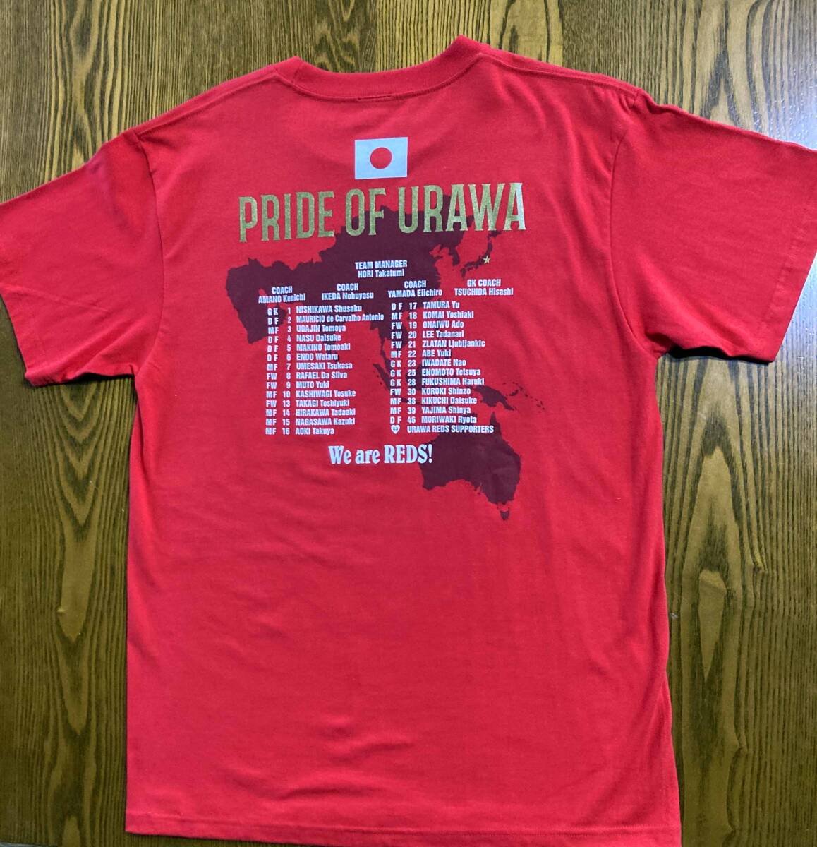 浦和レッズ ACL優勝記念Tシャツ 浦和レッズ ACL2017優勝 直筆サイン