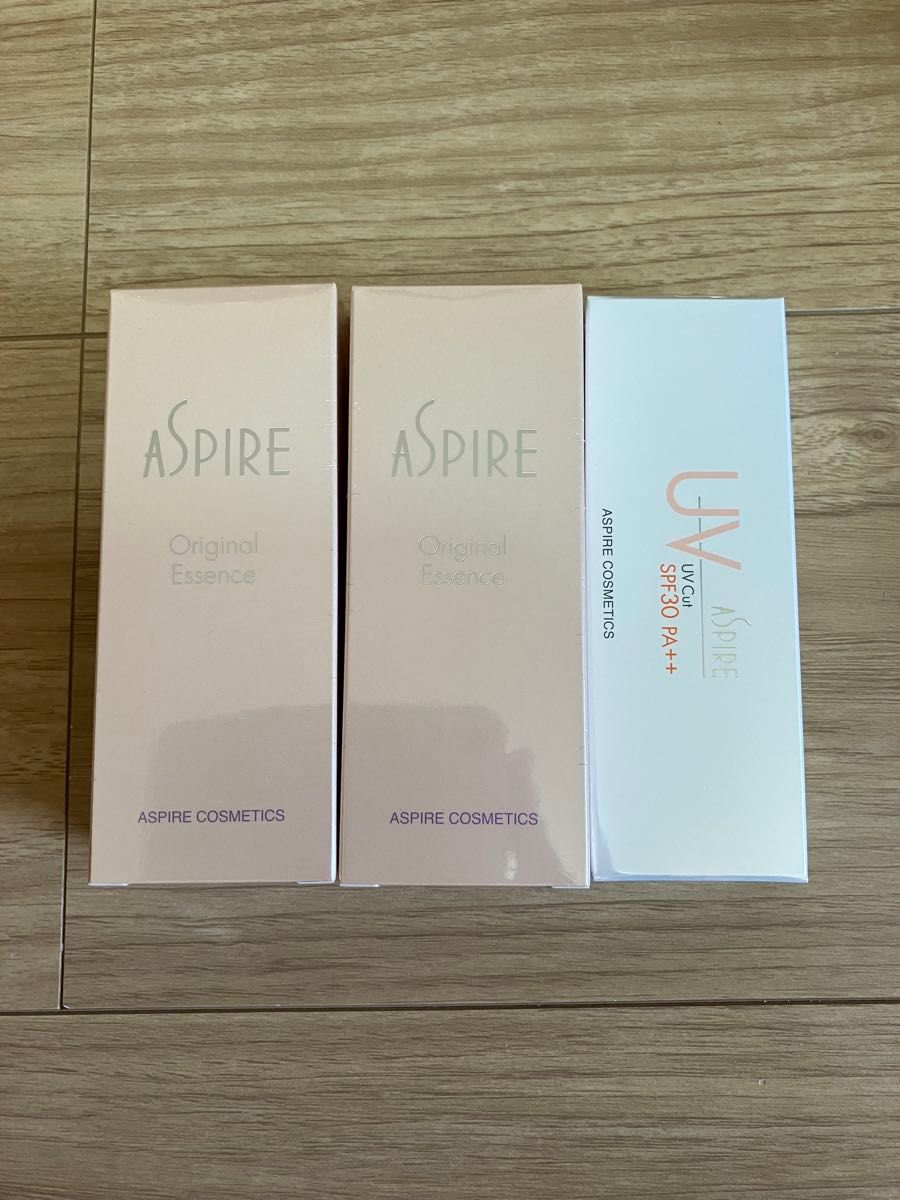 アスピア化粧品 オリジナルエッセンス2本UVカットクリーム1本 新品未