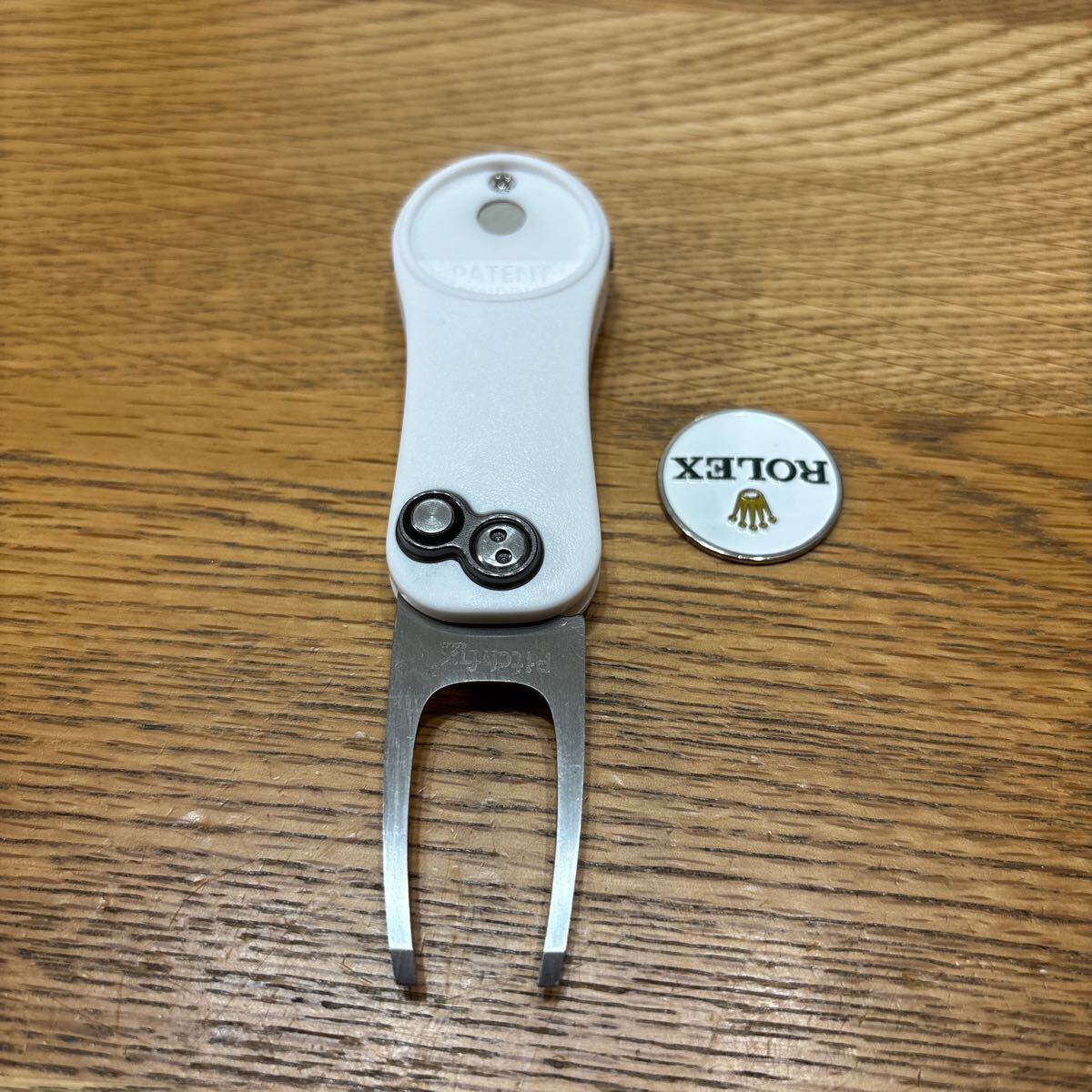 ロレックスのマーカー付ピッチフィックスのグリーンフォーク ホワイト