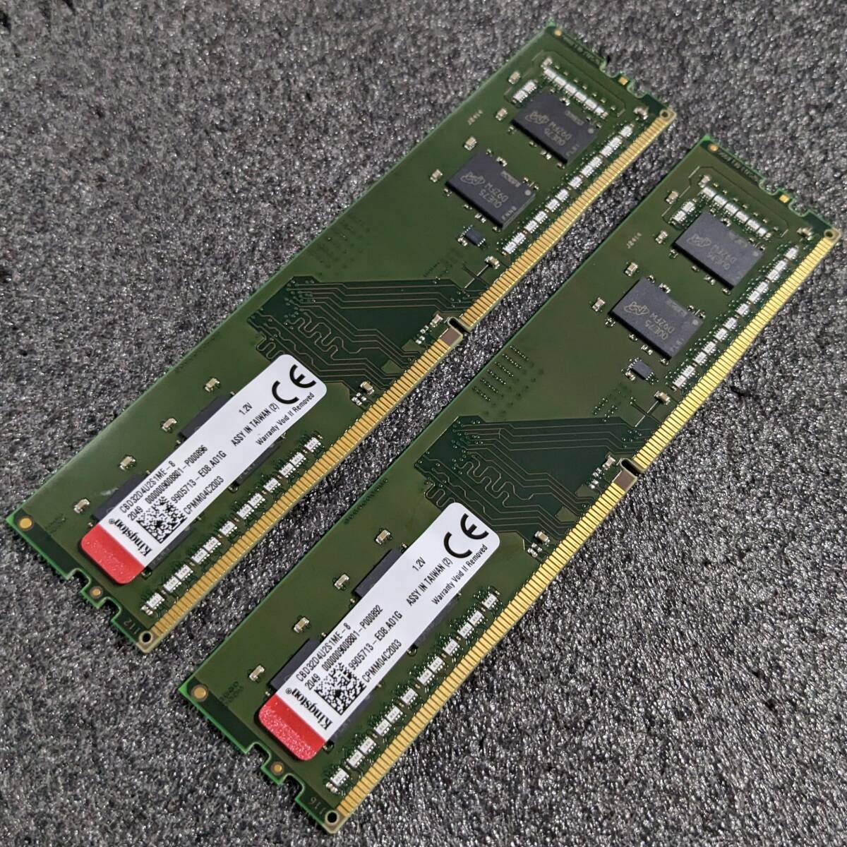 DDR4メモリ 16GB(8GB2枚組) Kingston CBD32D4U2S1ME-8 [DDR4-3200 PC4