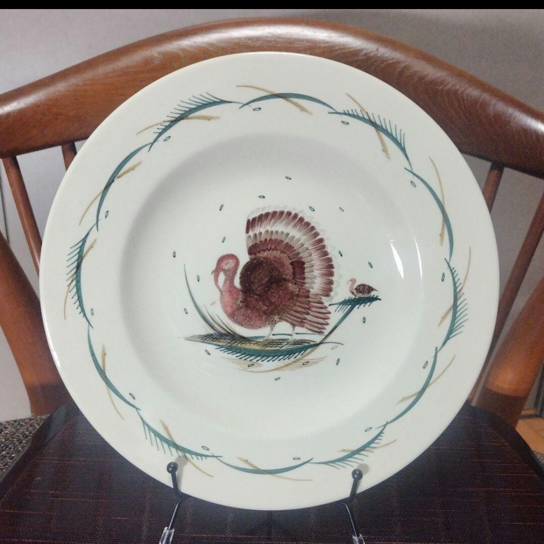 ほぼ未使用 スージークーパー「七面鳥(ターキー）」ディナープレート