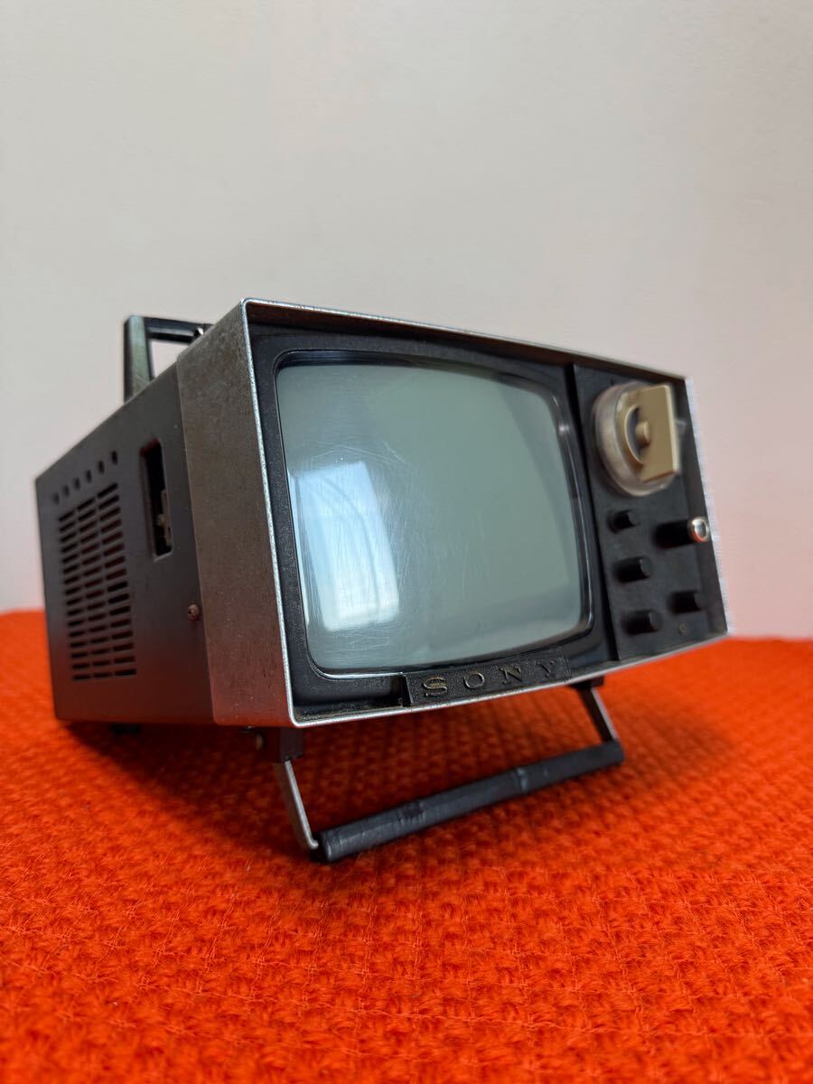 Yahoo!オークション - SONY ソニー 小型テレビ 5-303 白黒テレビ 中古