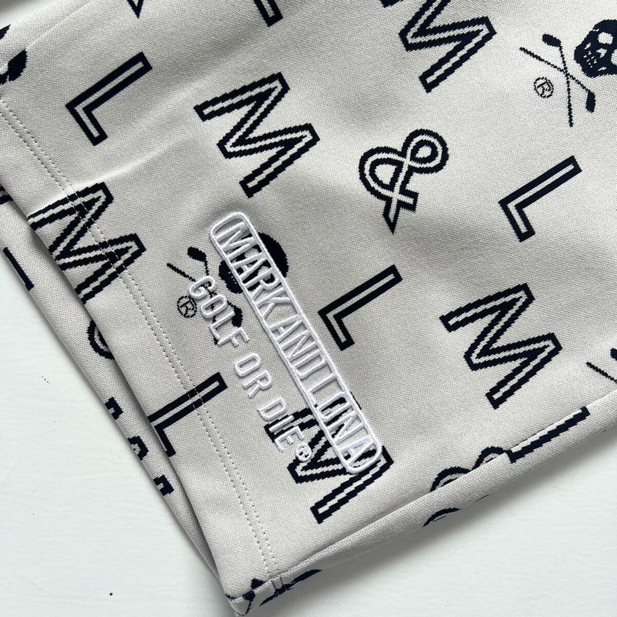 MARK&LONA マークアンドロナ セットアップ 総柄 メンズ ゴルフ スカル